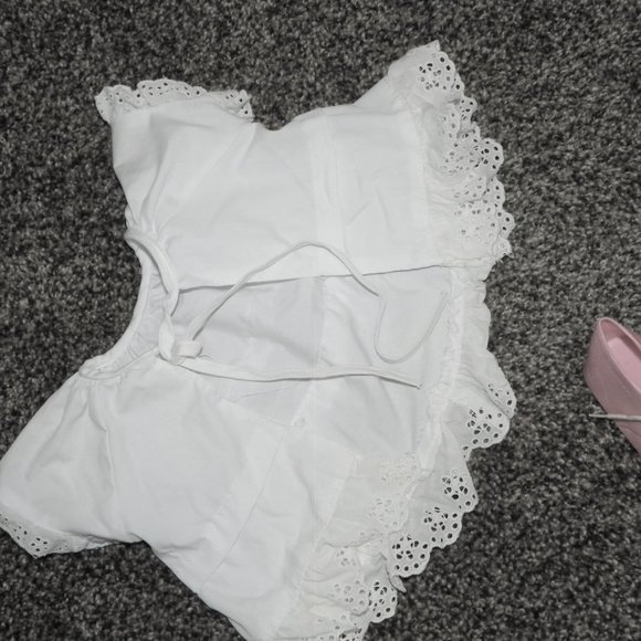 Vintage Doll Handmade Dress Apron & CPK  Shoes - Picture 2 of 4